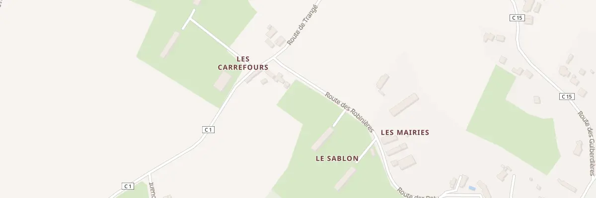 Plan du 119 Rte des Robinières à La Milesse