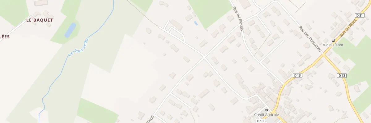 Plan du 1 All du Ruisseau à Mansigné
