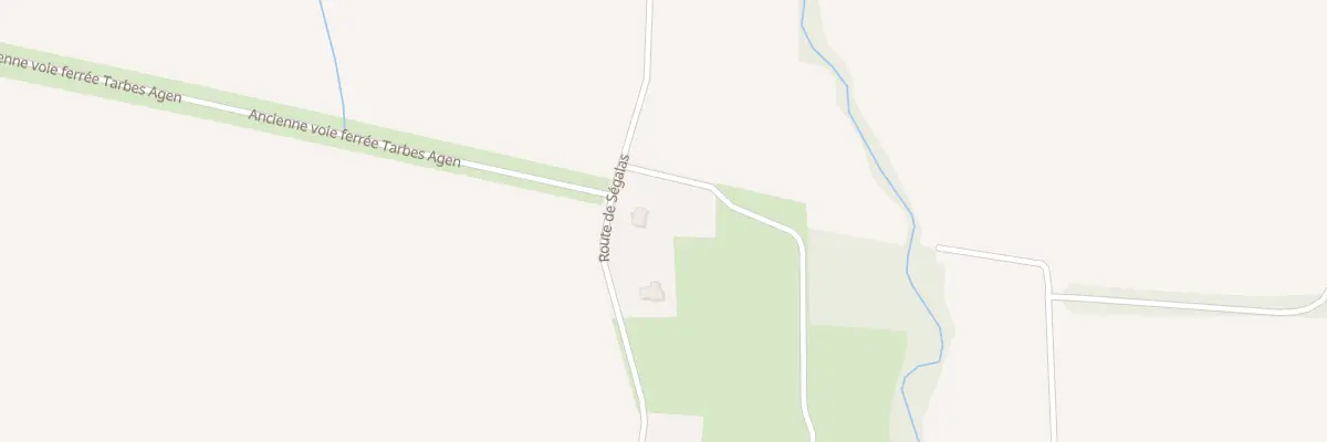 Plan du 2 Rte de Ségalas à Sarriac-Bigorre