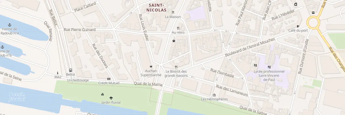 Plan du 4 Rue Amiral Courbet au Havre