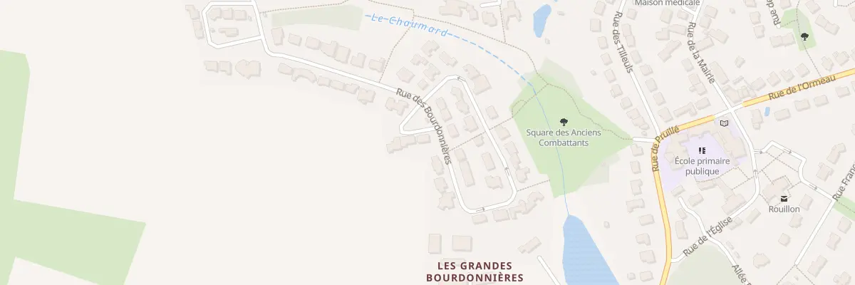 Plan du 22 Rue des Bourdonnières à Rouillon