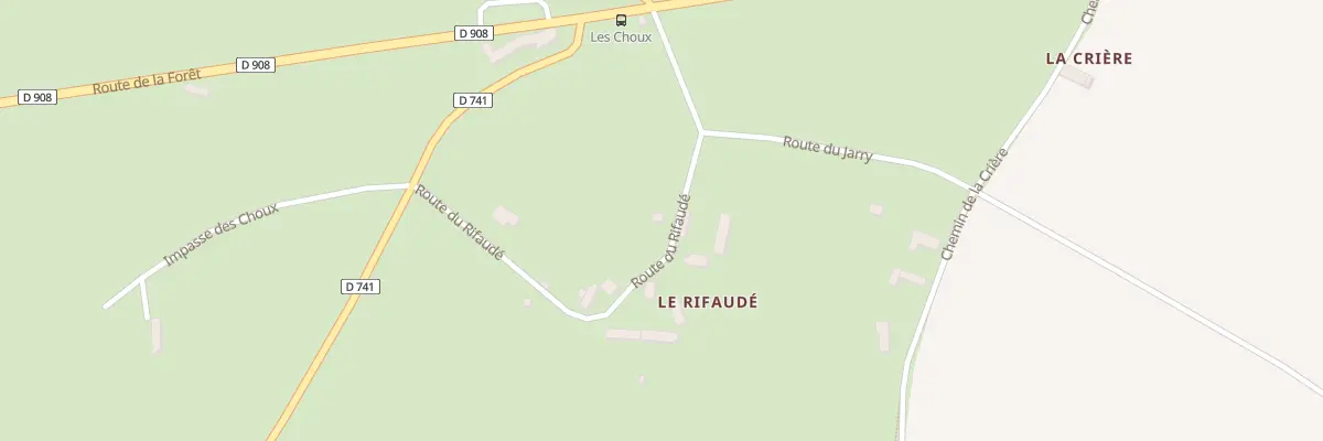 Plan du 76 Rte du Rifaudé à Sées