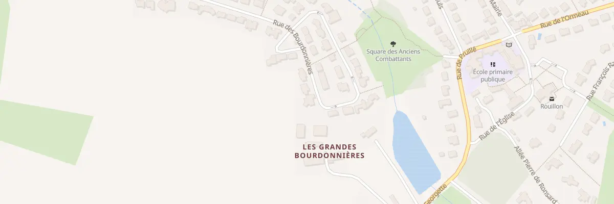Plan du 28 Rue des Bourdonnières à Rouillon