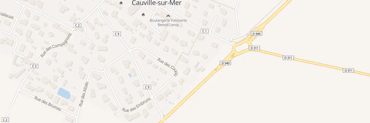 Plan du 13 Rue des Courlis à Cauville-sur-Mer