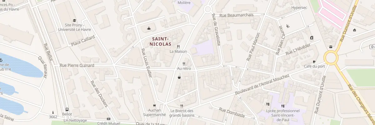 Plan du 16 Rue Amiral Courbet au Havre