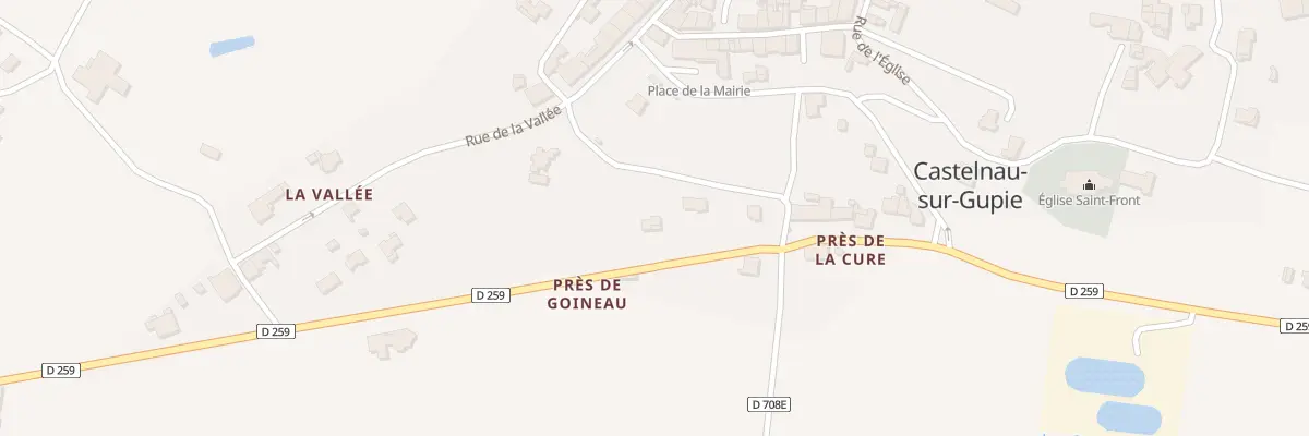 Plan du 98 Rte de Lagupie à Castelnau-sur-Gupie