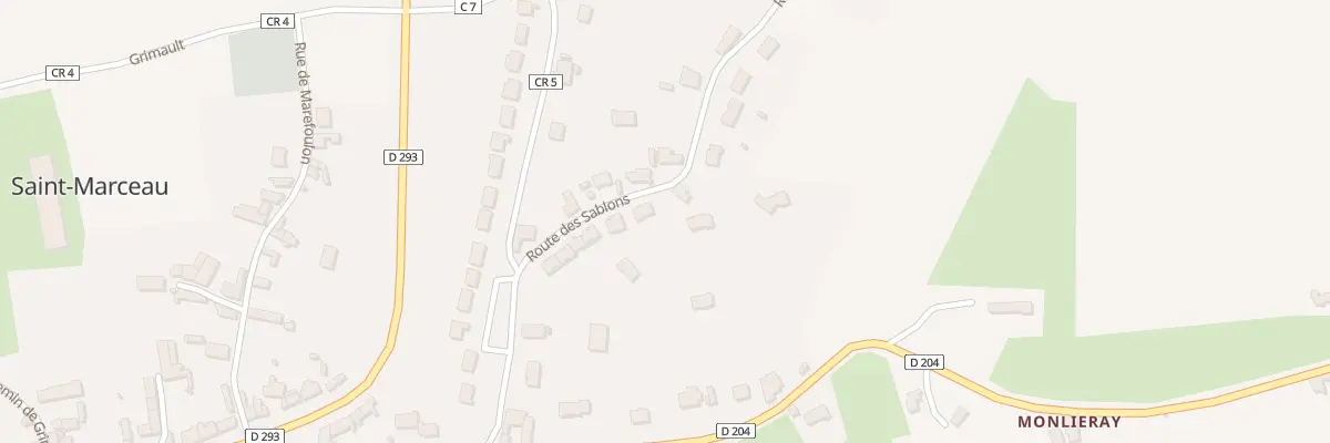 Plan du 14 Rte des Sablons à Saint-Marceau