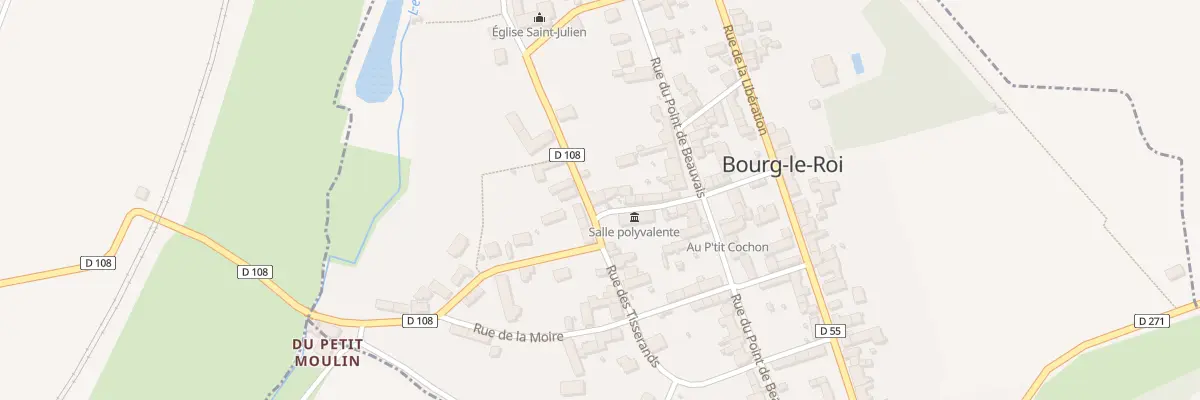 Plan du 1 Rue Ste Claire à Bourg-le-Roi