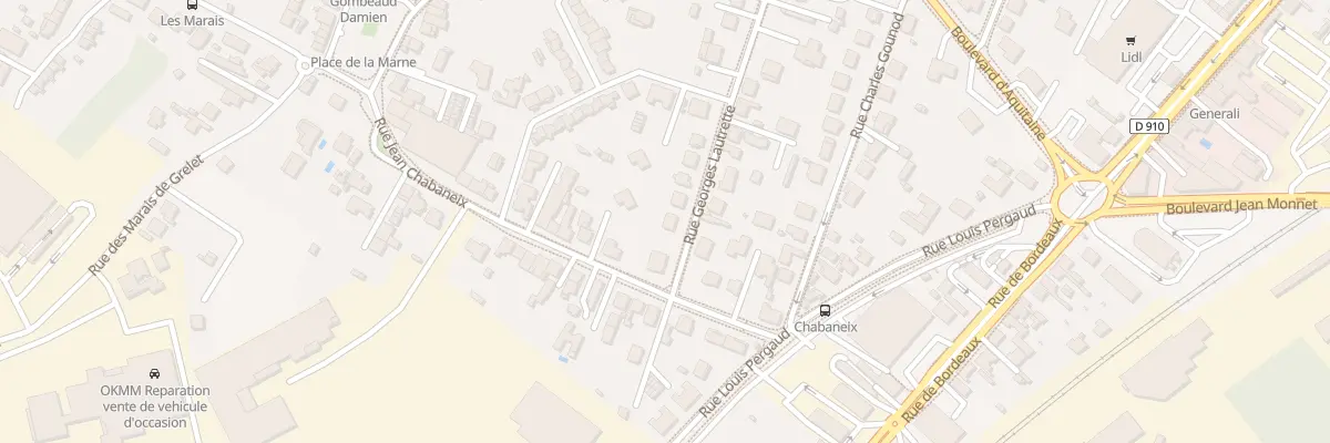 Plan du 98 Rue Georges Lautrette à Angoulême