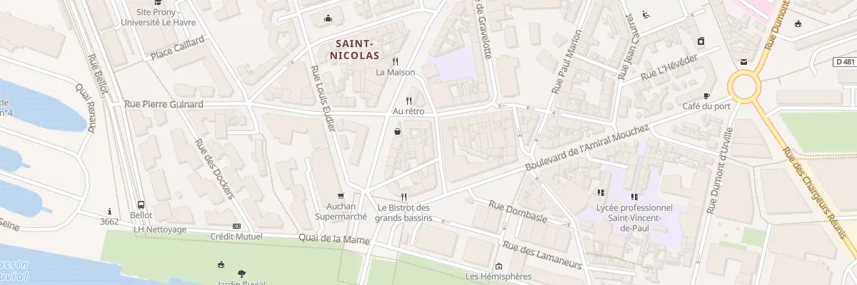 Plan du 5 Rue Lavoisier au Havre