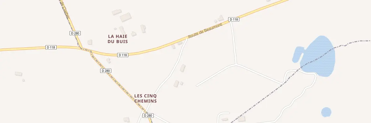Plan du 5166 Les Cinq Chems à Saint-Étienne-la-Thillaye