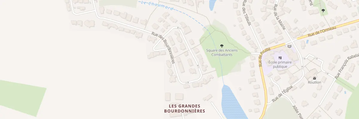 Plan du 23 Rue des Bourdonnières à Rouillon