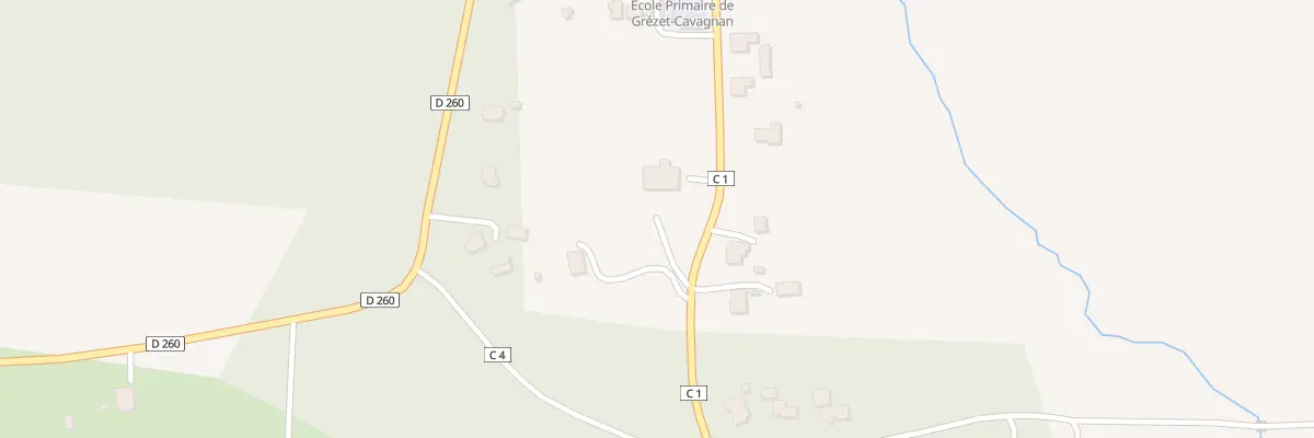 Plan du 334 Rue des 5 Chemins à Grézet-Cavagnan