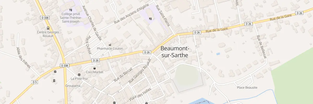 Plan du 4 Rue de la Gare à Beaumont-sur-Sarthe