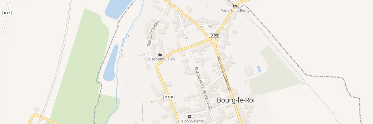Plan du 16 Rue du Point de Beauvais à Bourg-le-Roi