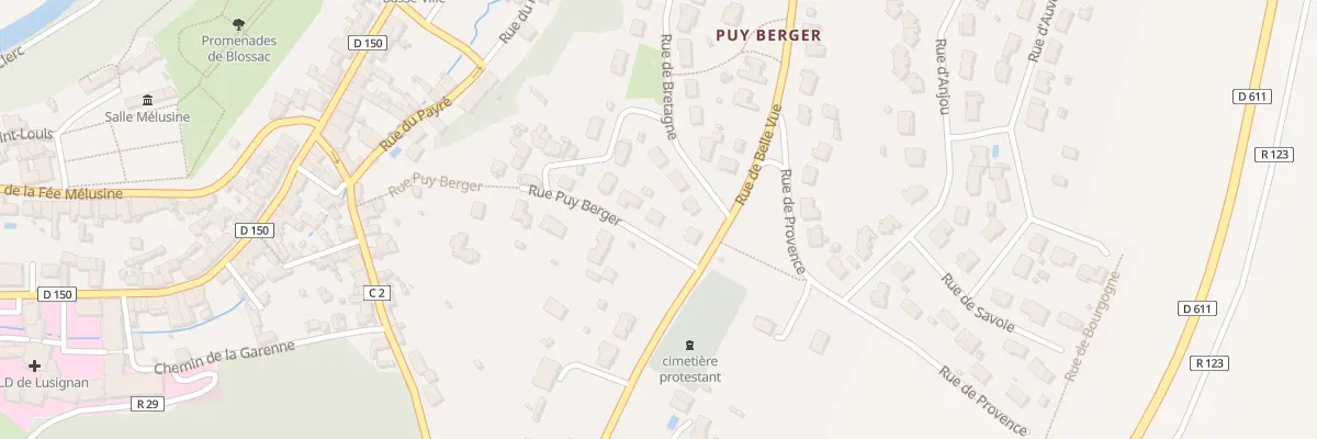 Plan du 2 Rue Puy Berger à Lusignan