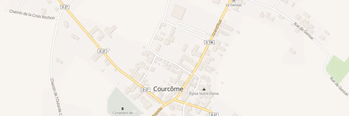 Plan du 2 Rue du Château d’Eau à Courcôme