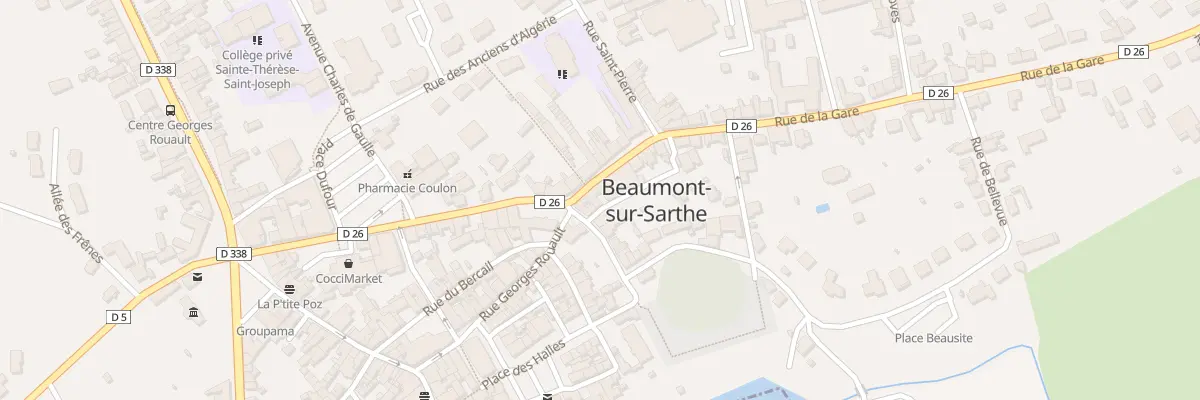 Plan du 1 Rue de la Paix à Beaumont-sur-Sarthe