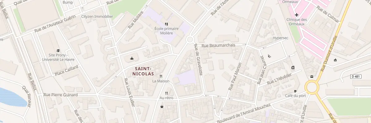 Plan du 30 Rue Amiral Courbet au Havre