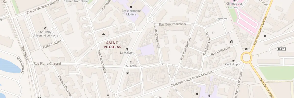 Plan du 20 Rue Amiral Courbet au Havre