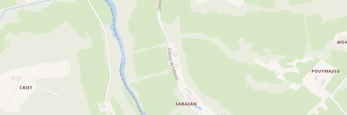 Plan du 1259 Che de Sabazan à Sainte-Maure-de-Peyriac