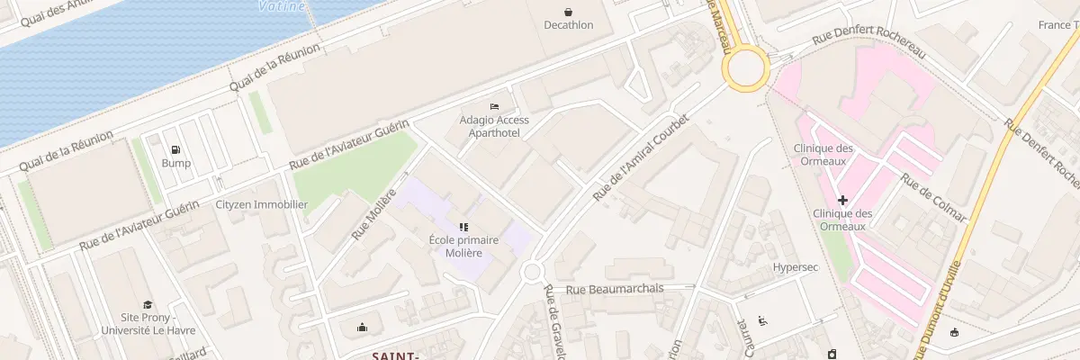 Plan du 33 Rue Amiral Courbet au Havre
