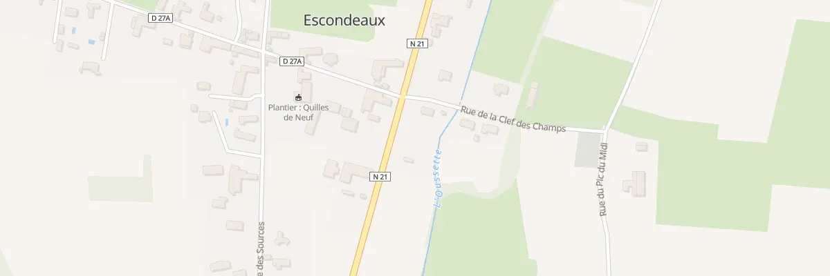 Plan du 2 Rue de la Clef des Champs à Escondeaux