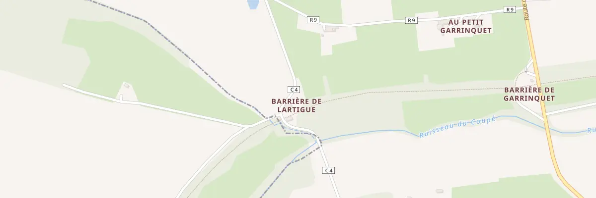 Plan du 1424 Rte de Laboge à Bretagne-d’Armagnac