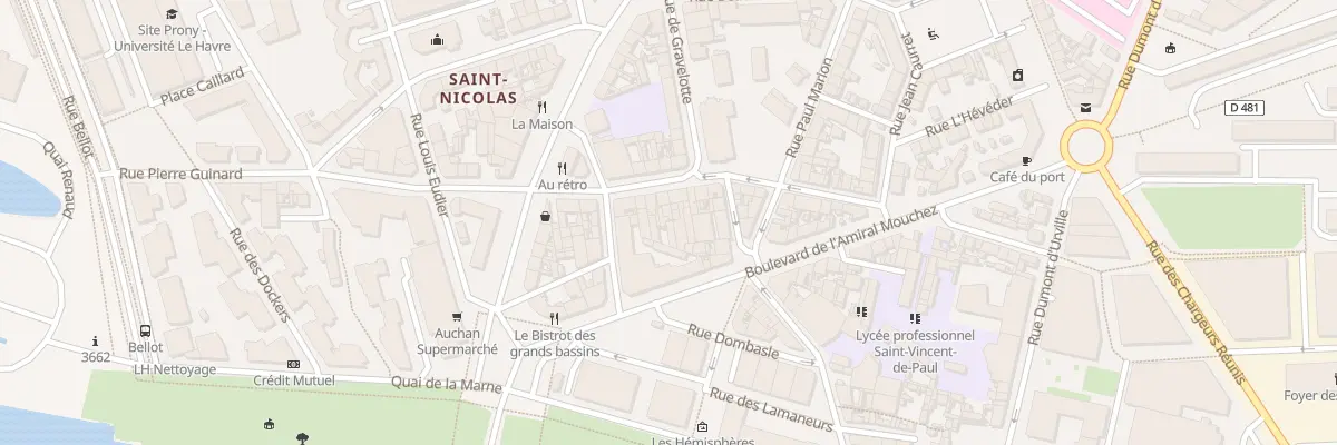 Plan du 62 Rue de l’Eglise au Havre