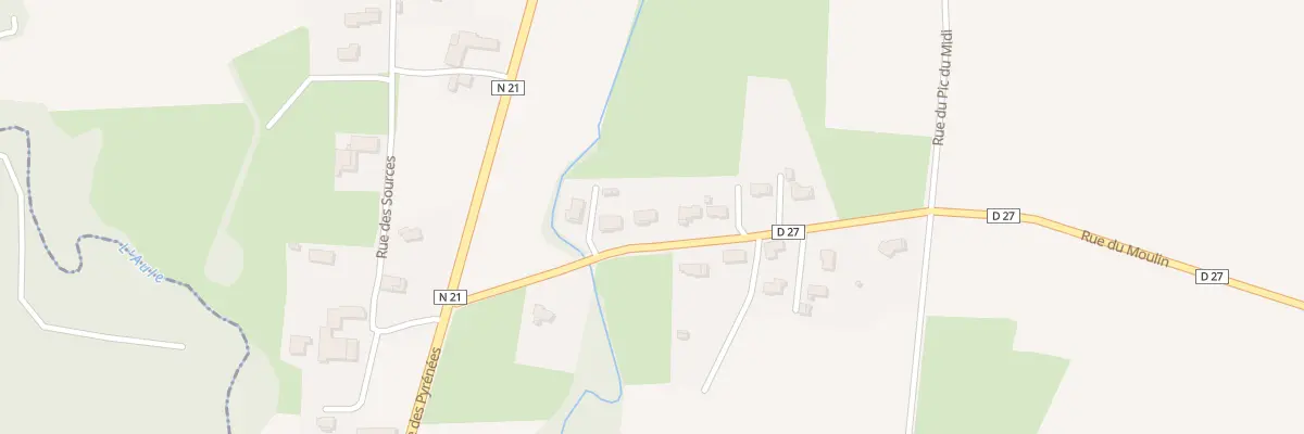 Plan du 3 Rue du Moulin à Escondeaux
