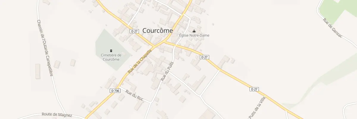 Plan du 1 Rue du Puits de la Ville à Courcôme