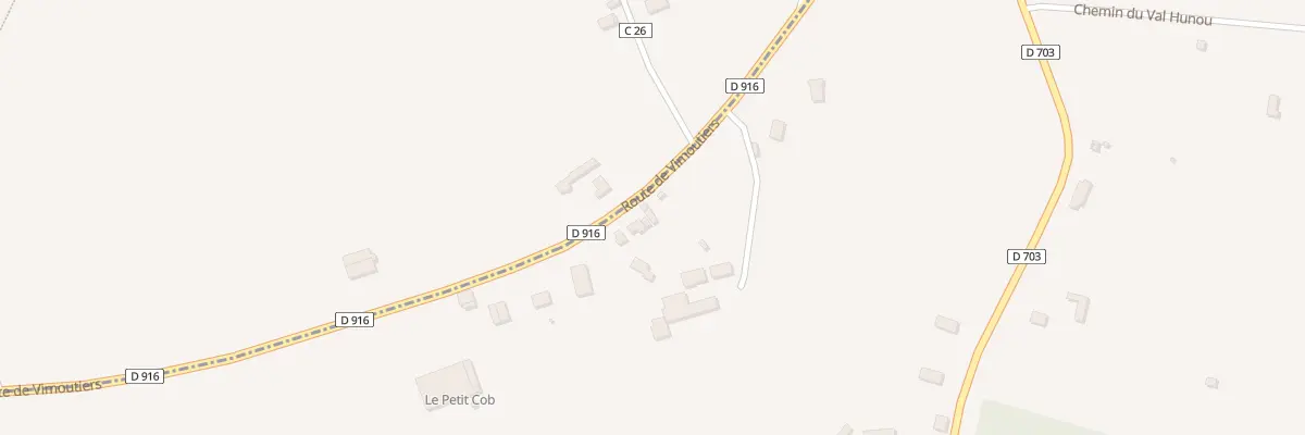 Plan du 43 Rte de Vimoutiers aux Champeaux