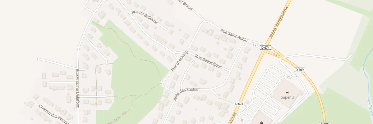 Plan du 9 Rue Beauséjour à Montmoreau