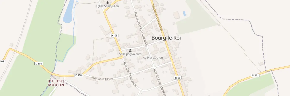 Plan du 34 Rue du Point de Beauvais à Bourg-le-Roi