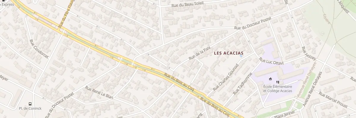 Plan du 11 Rue de la Paix au Havre