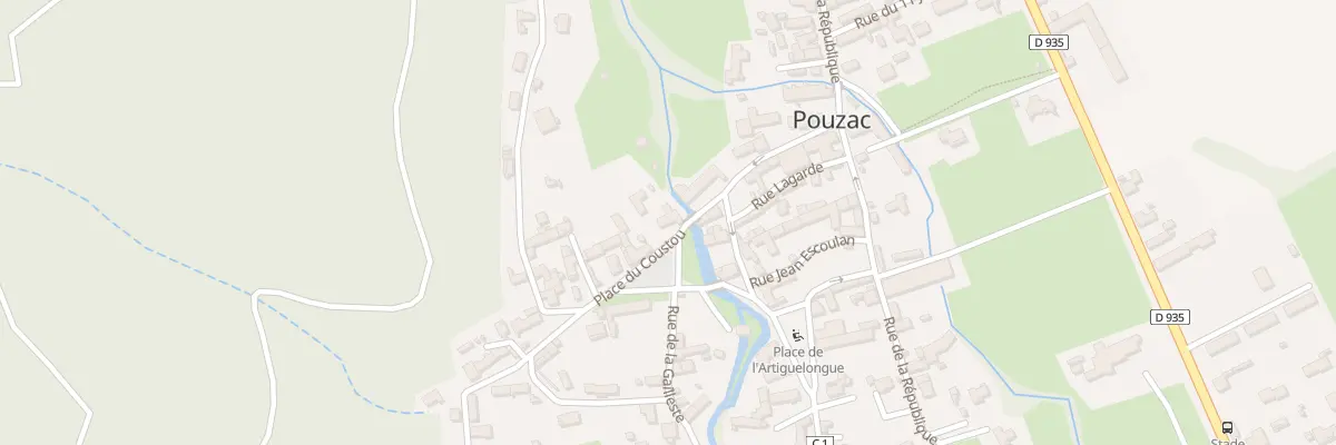 Plan du 2 Pl du Coustou à Pouzac
