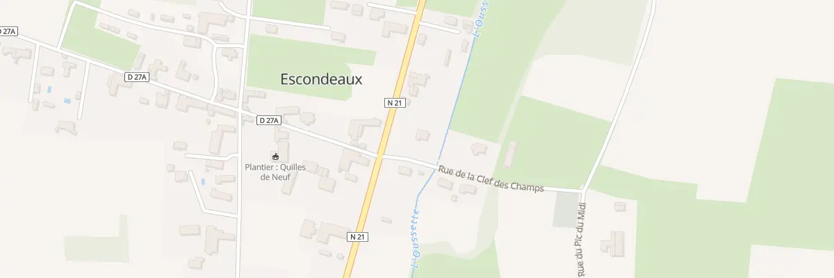 Plan du 1 Rue de la Clef des Champs à Escondeaux