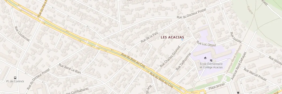 Plan du 12 Rue de la Paix au Havre