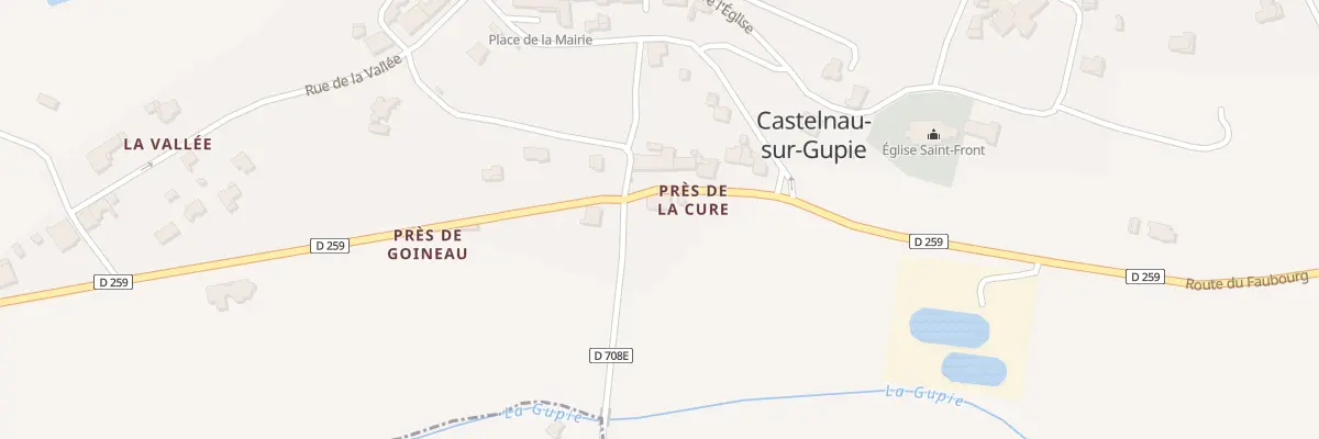 Plan du 9 Rte de Lassalle à Castelnau-sur-Gupie