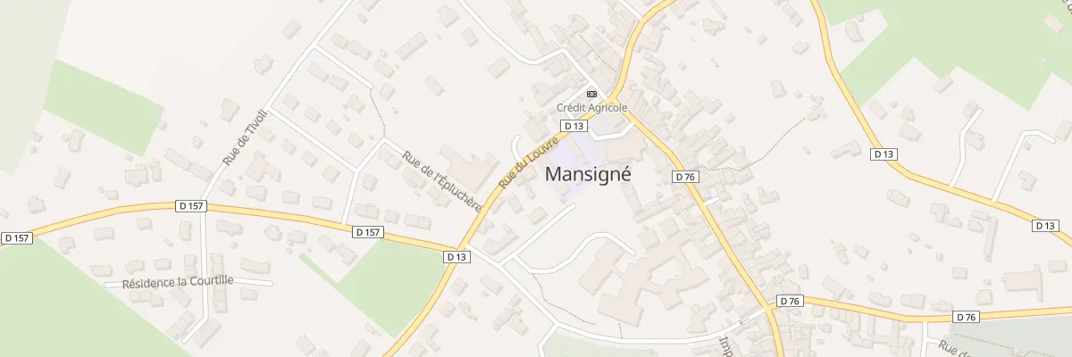 Plan du 1 Rue du Louvre à Mansigné
