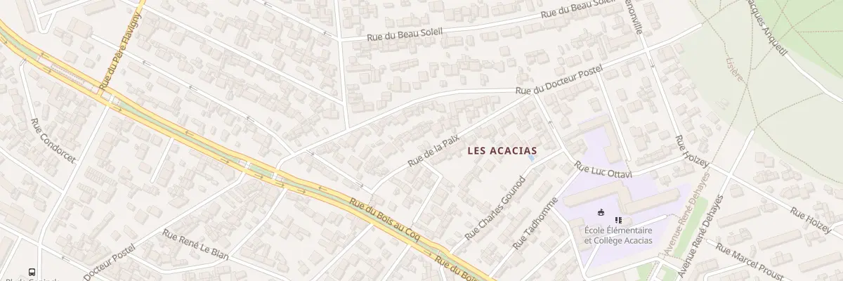 Plan du 21 Rue de la Paix au Havre