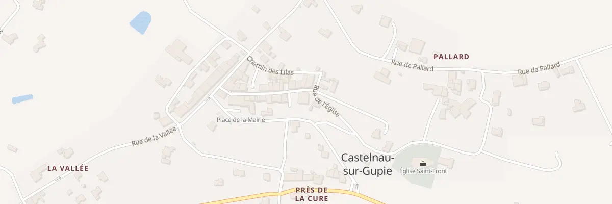 Plan du 18 Rue de l’Eglise à Castelnau-sur-Gupie