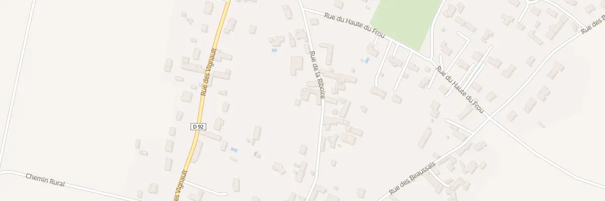 Plan du 14 Rue de la Riboire à Frozes