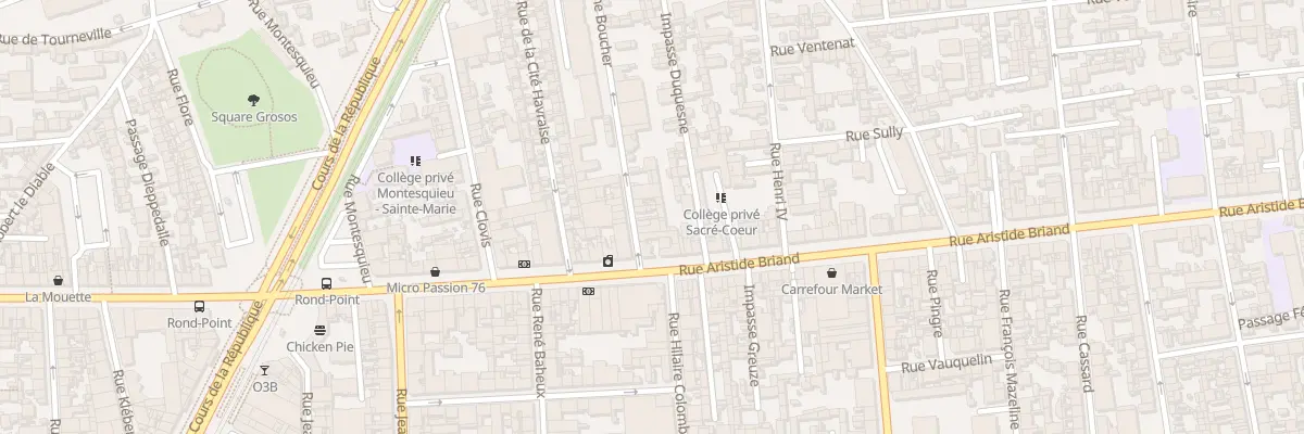 Plan du 4 Rue Hélène Boucher au Havre