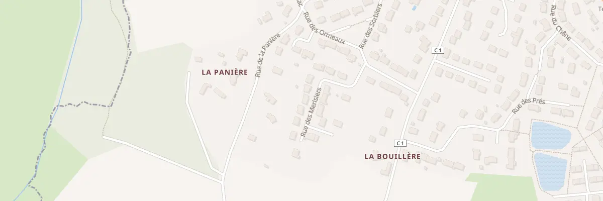Plan du 12 Rue des Merisiers à La Milesse