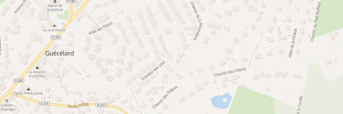 Plan du 7 Rue des Camelias à Guécélard