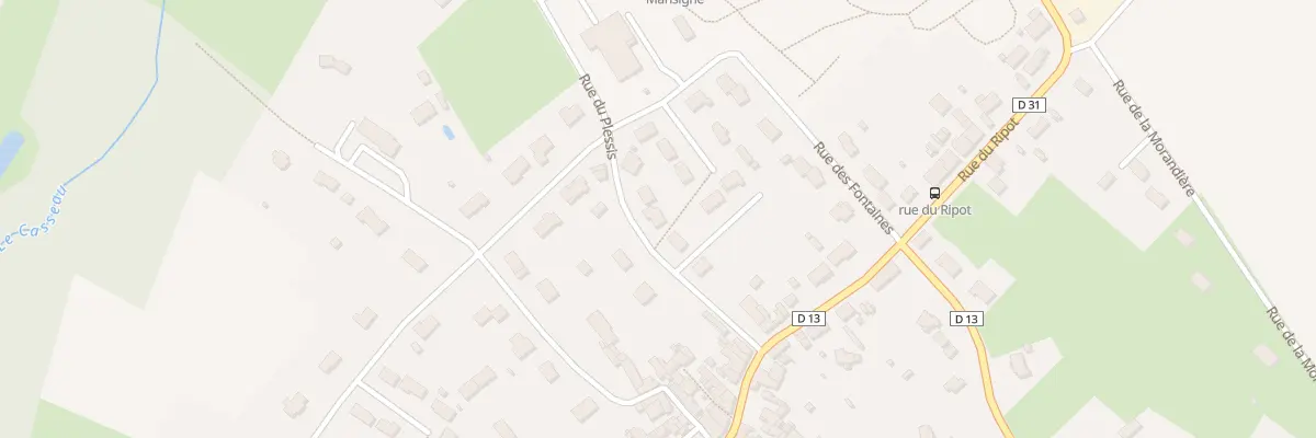 Plan du 6 Rue du Plessis à Mansigné