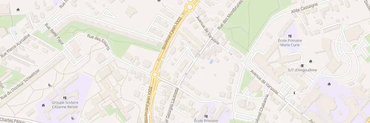 Plan du 20B Rue Georges Lautrette à Angoulême