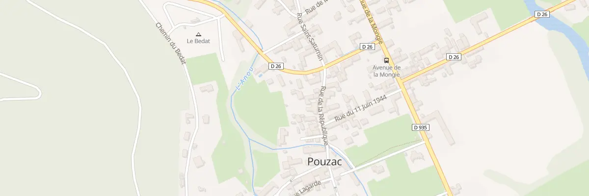 Plan du 8 Rue de la République à Pouzac