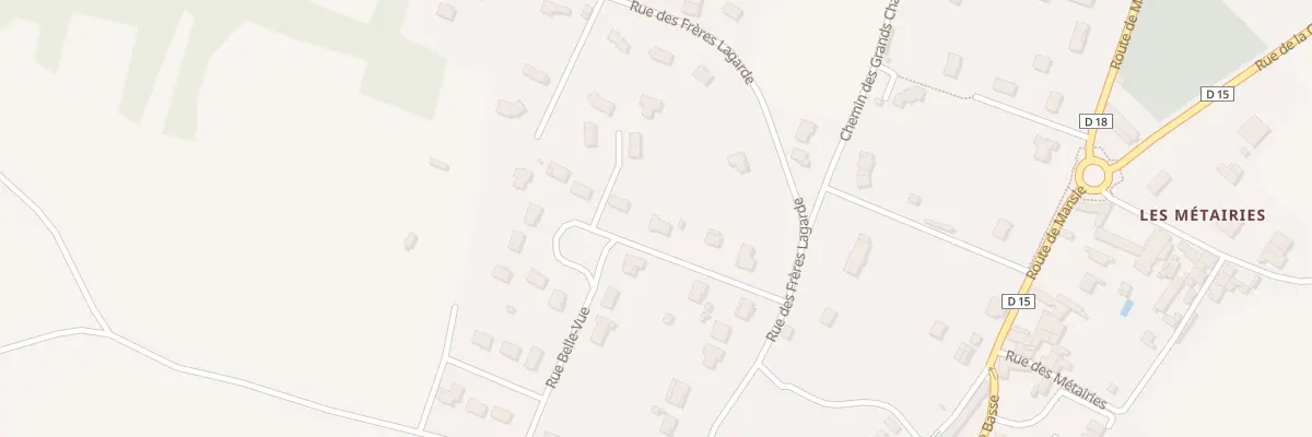 Plan du 16 Rue Belle-Vue à Saint-Amant-de-Boixe